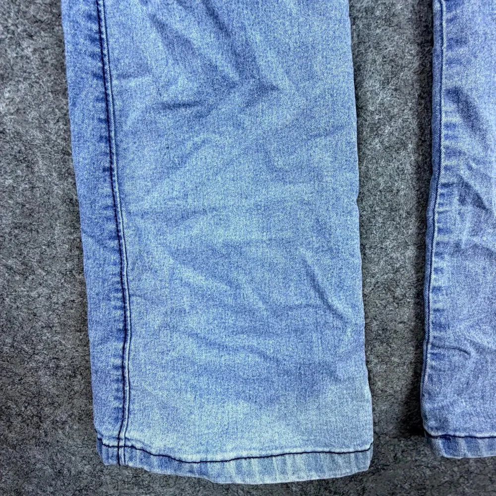 Mashi Premium‎ Jeans Womens 30 Blue Embroidered Y2K Low Rise Bootcut Leg